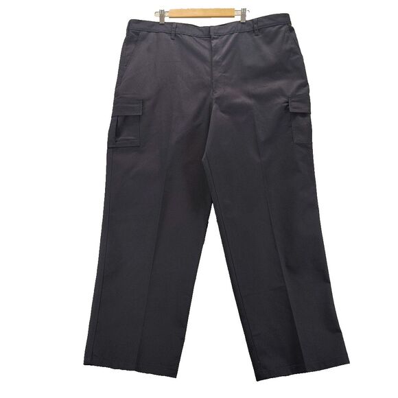 A+ By Sai Mens Uniform Cargo Pants 48X32 Blue Relaxed Straight Flat Front NWT - Picture 1 of 12